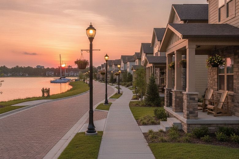 Baldwin Park Orlando walkable lakeside neighborhood homes