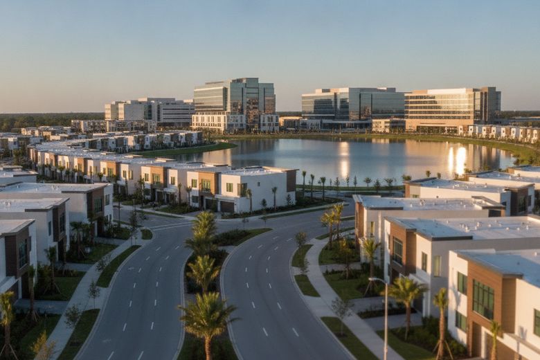 Lake Nona Medical City modern homes and campuses in Orlando